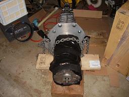 EV conversion motor coupled to transmission